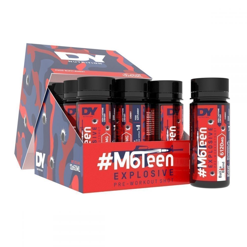 Dorian Yates #M6Teen Explosive Pre-Workout Shot - 12 x 60ml.