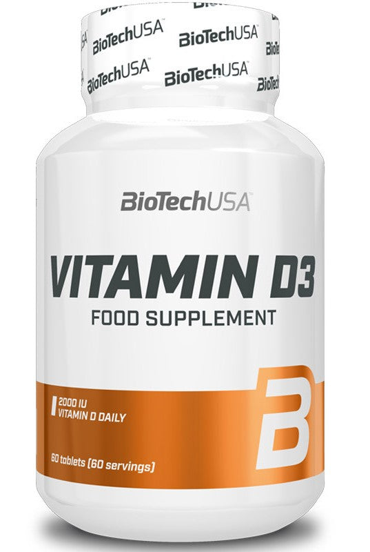 BioTechUSA Vitamin D3 - 50mcg - 120 tablets