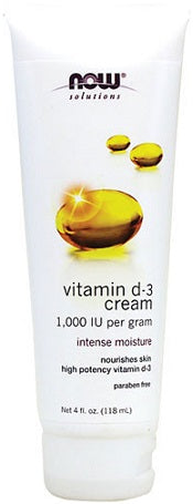 NOW Foods Vitamin D-3 Cream  - 118 ml.