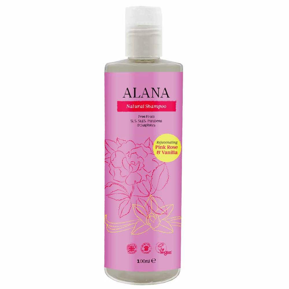 Alana_Rose & Vanillla Natural Shampoo 100ml Convenience/Travel Bottle
