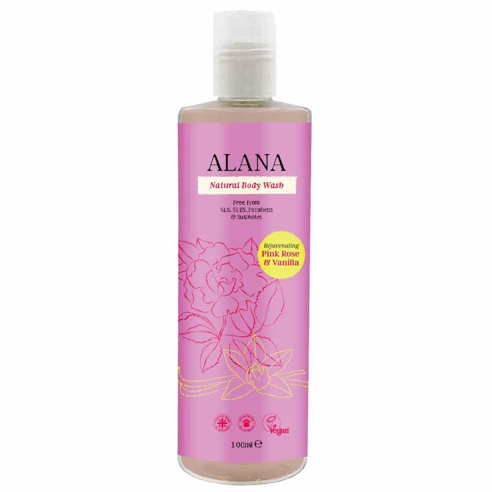 Alana_Rose & Vanilla Natural Body Wash 100ml Convenience/Travel Bottle