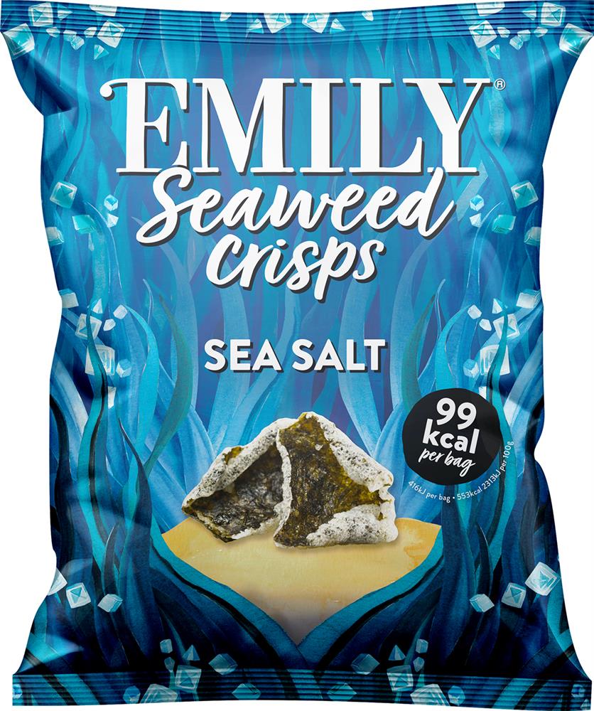 Emily_Seaweed Crisps Lightly Salted 18g-Pack of 6