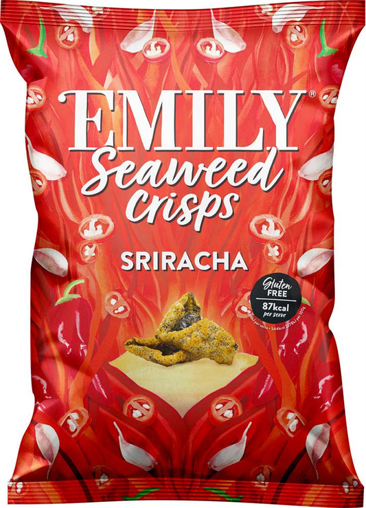Emily_Seaweed Crisps Sharing Sriracha 50g-Pack of 8