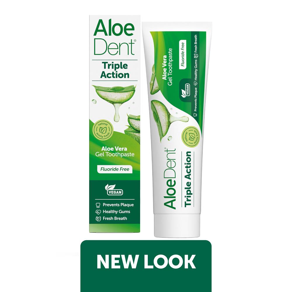Aloe Dent_Triple Action Aloe Vera Gel Toothpaste Fluoride Free
