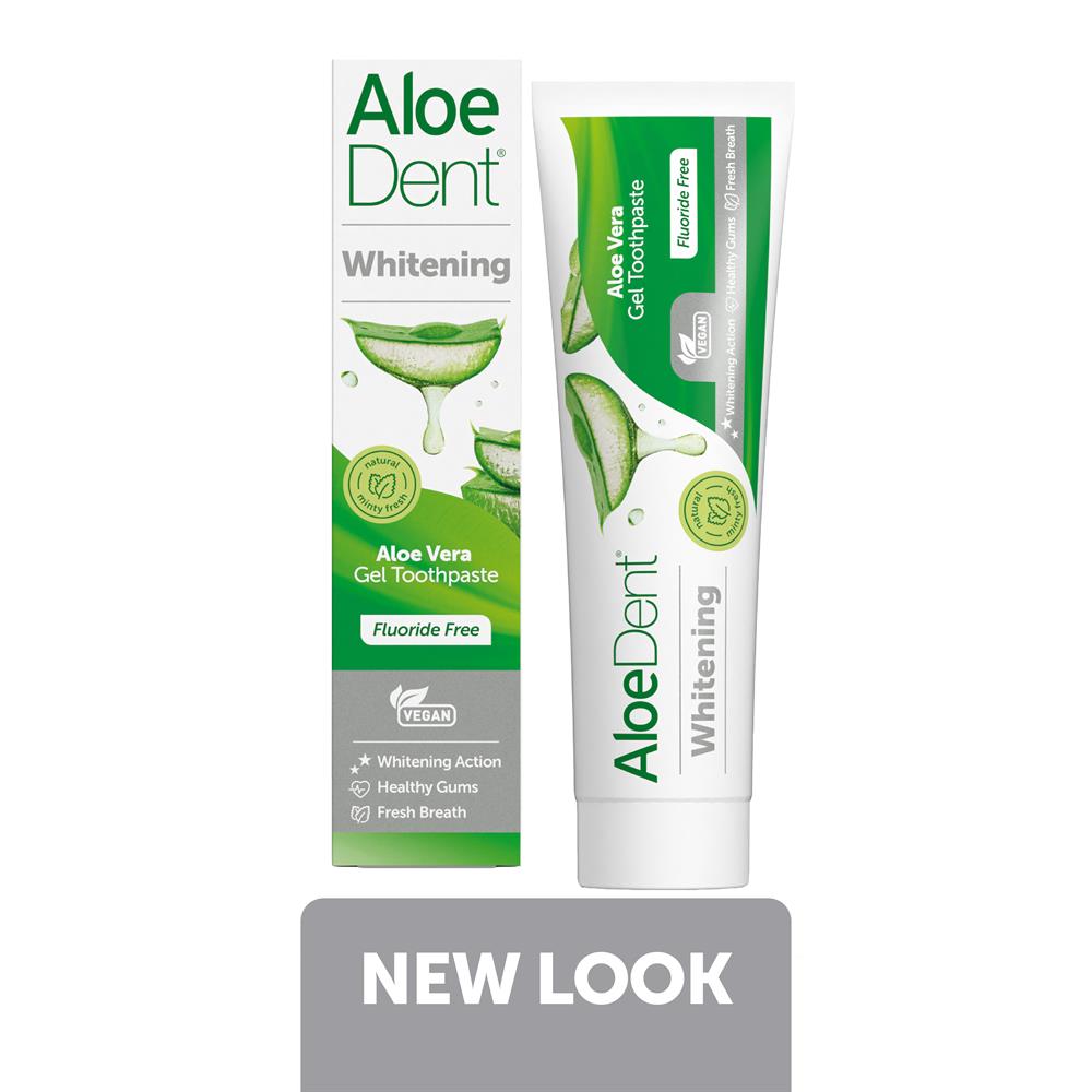 Aloe Dent_Whitening Aloe Vera Gel Toothpaste Fluoride Free