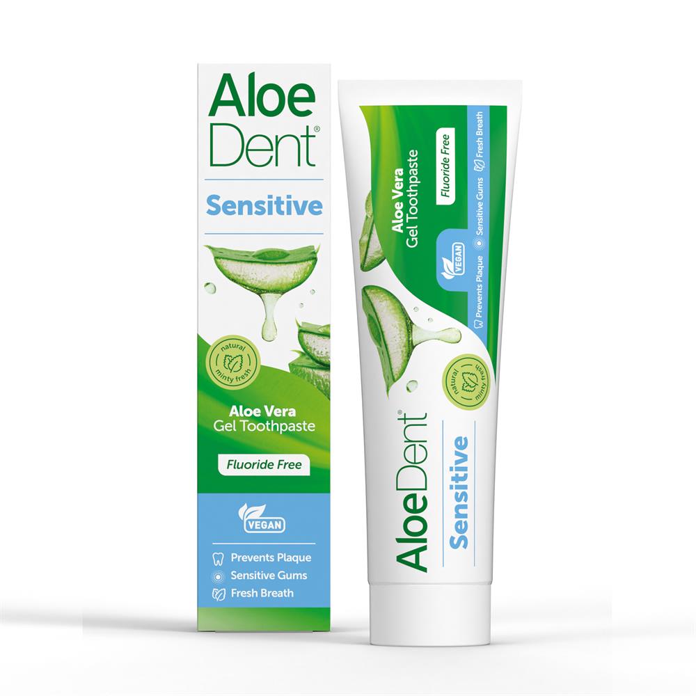 Aloe Dent_Sensitive Aloe Vera Gel Toothpaste Fluoride Free
