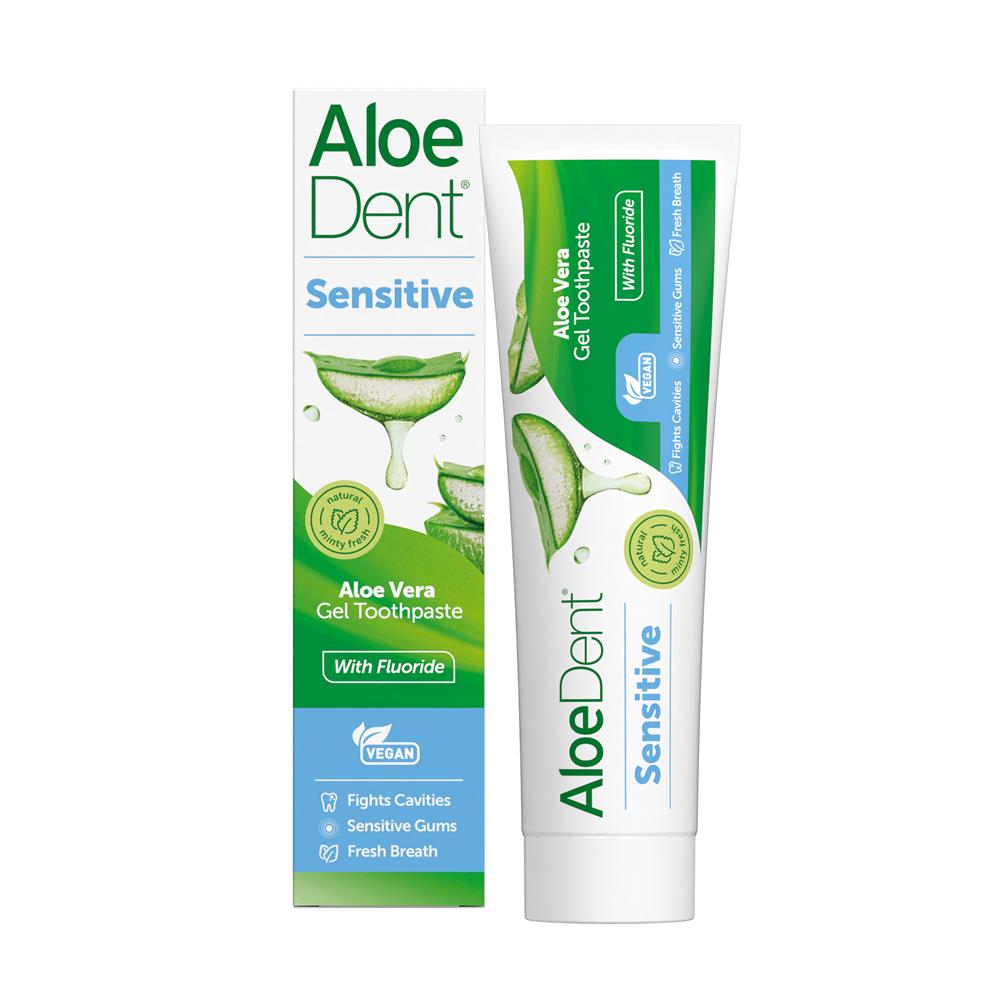 Aloe Dent_Sensitive Aloe Vera Gel Toothpaste with Fluoride 100ml