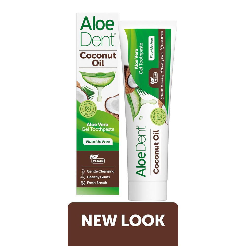 Aloe Dent_Coconut Oil Aloe Vera Gel Toothpaste Fluoride Free