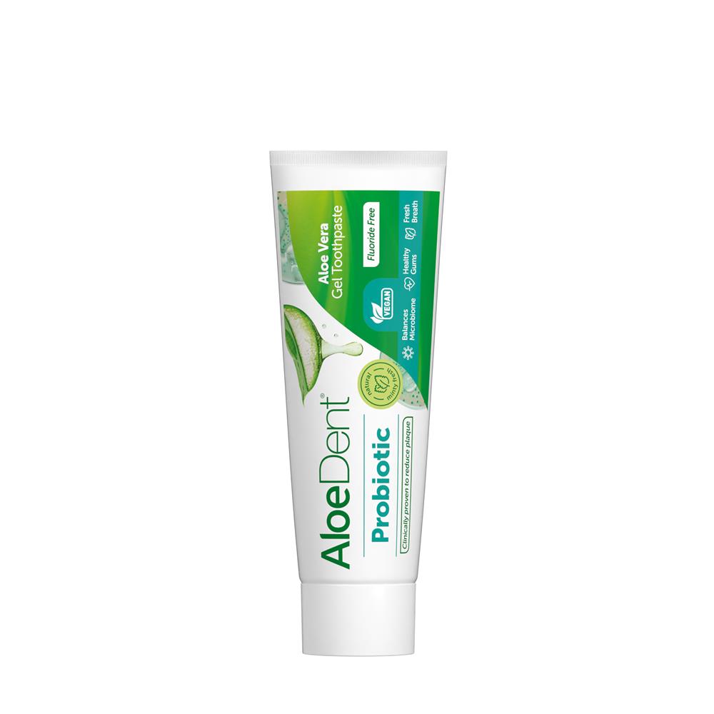 Aloe Dent_Probiotic Aloe Vera Gel Toothpaste Fluoride Free 75ml