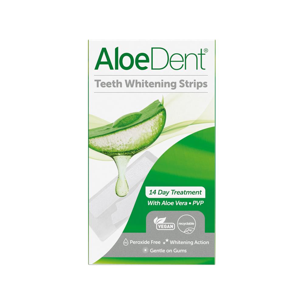 Aloe Dent_Teeth Whitening Strips 14 Day Treatment
