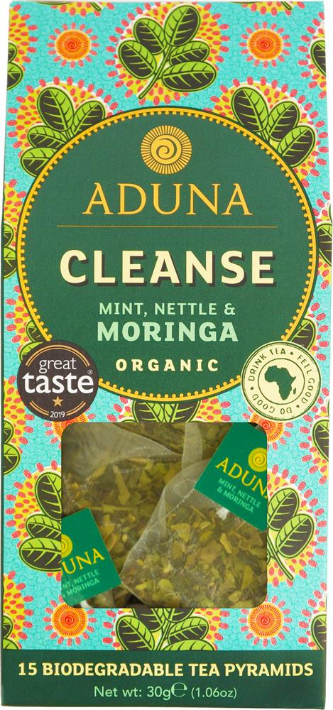 Aduna Superfoods_Aduna Cleanse Super-Tea - Mint Nettle & Moringa (15 Pyramids)
