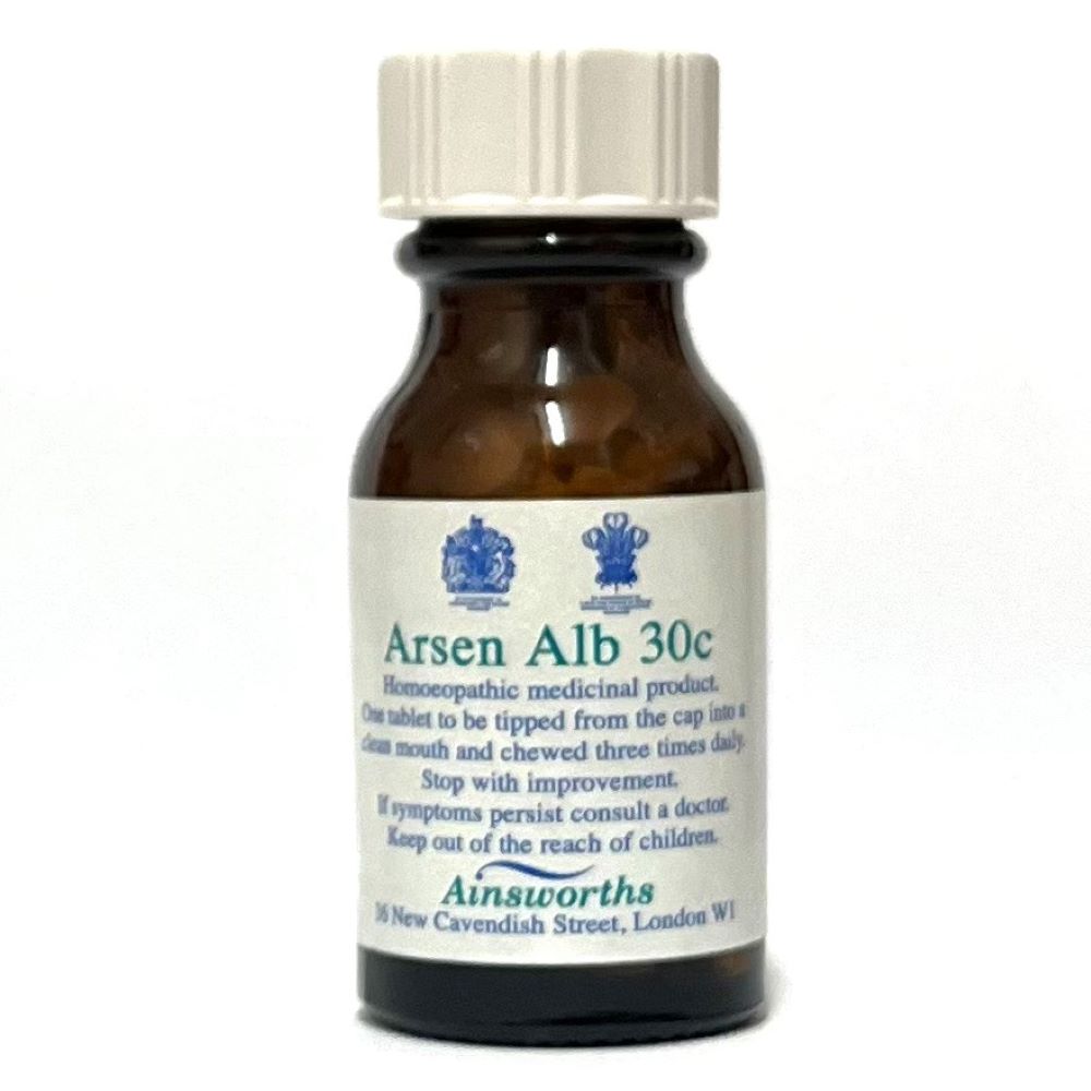 Ainsworths_Arsen Alb 30C Single Counter Remedy 120 tabs