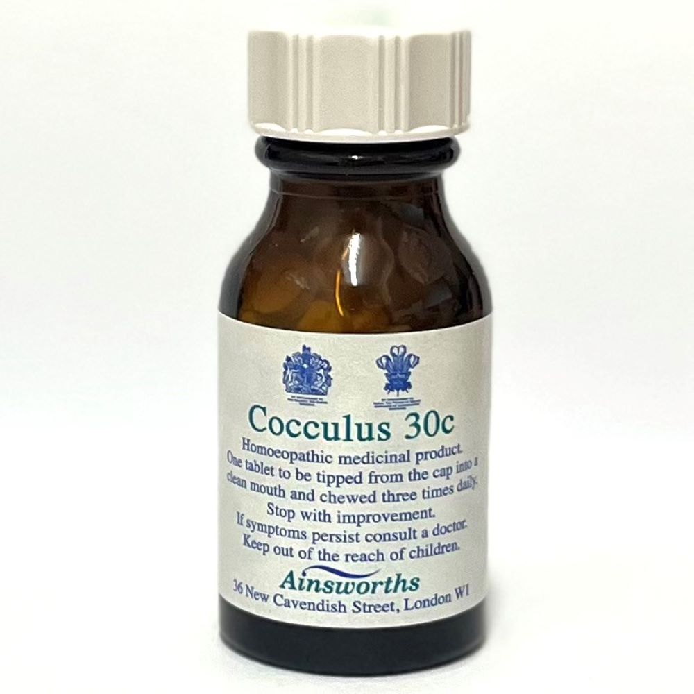 Ainsworths_Cocculus 30C Single Counter Remedy 120 tabs