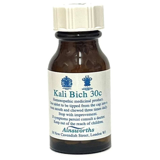Ainsworths_Kali Bich 30C Single Counter Remedy 120 tabs