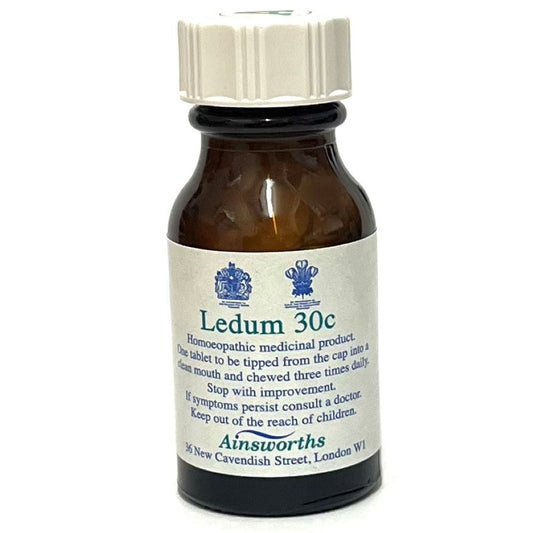 Ainsworths_Ledum 30C Single Counter Remedy 120 tabs