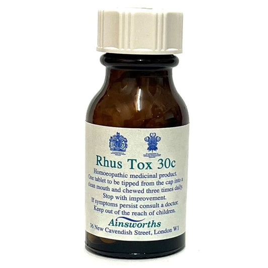 Ainsworths_Rhus Tox 30C Single Counter Remedy 120 tabs