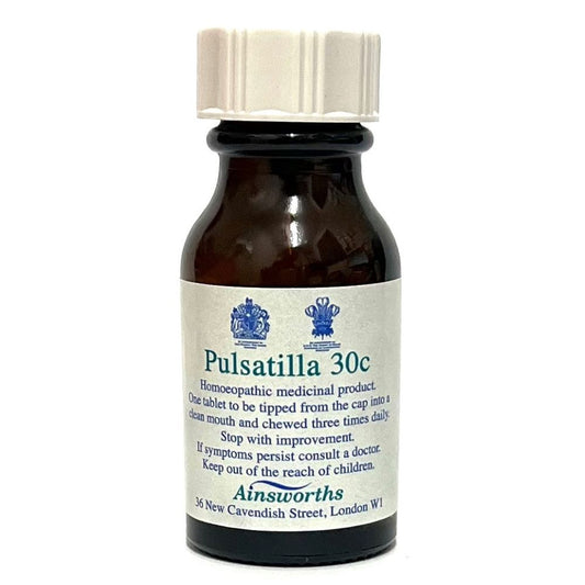 Ainsworths_Pulsatilla 30C Single Counter Remedy 120 tabs