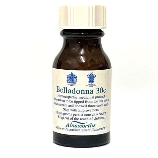 Ainsworths_Belladonna 30C Single Counter Remedy 120 tabs