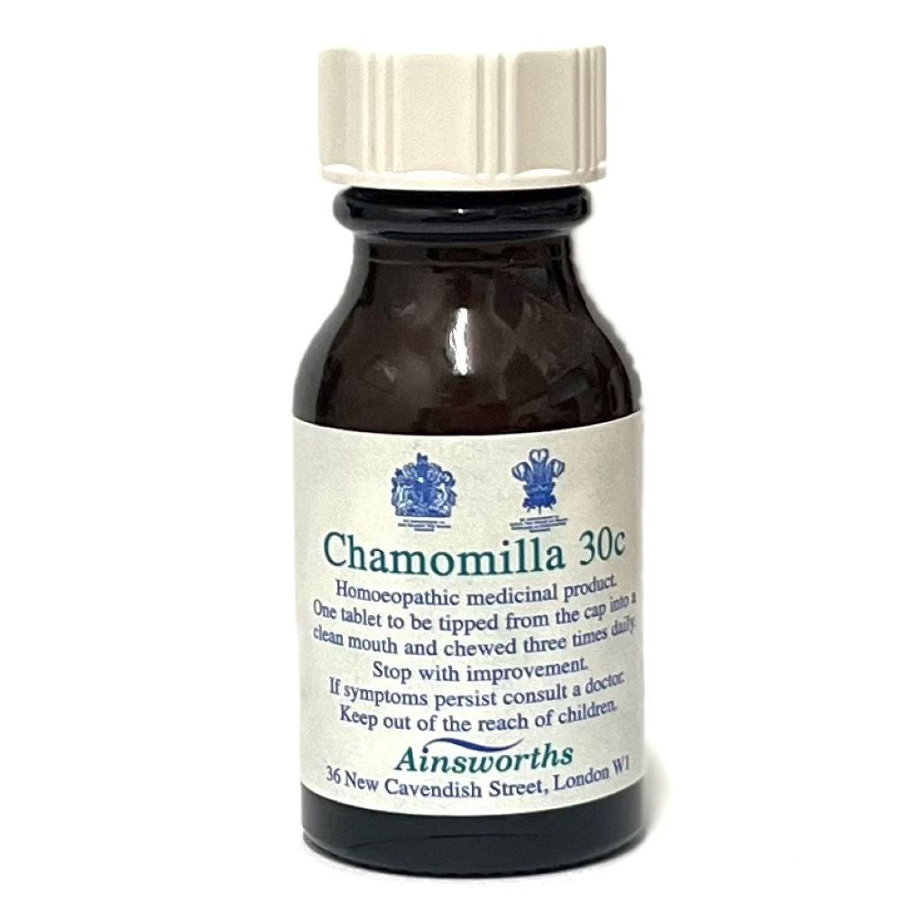 Ainsworths_Chamomilla 30C Single Counter Remedy 120 tabs