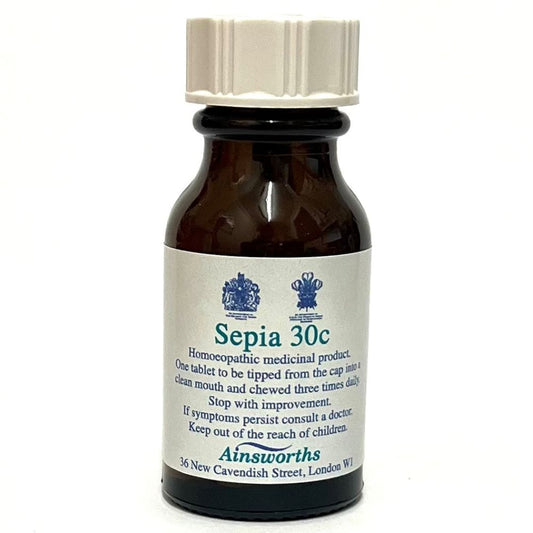 Ainsworths_Sepia 30C Single Counter Remedy 120 tabs