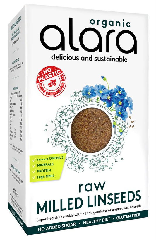 Alara_Organic Raw Milled Linseeds 500g