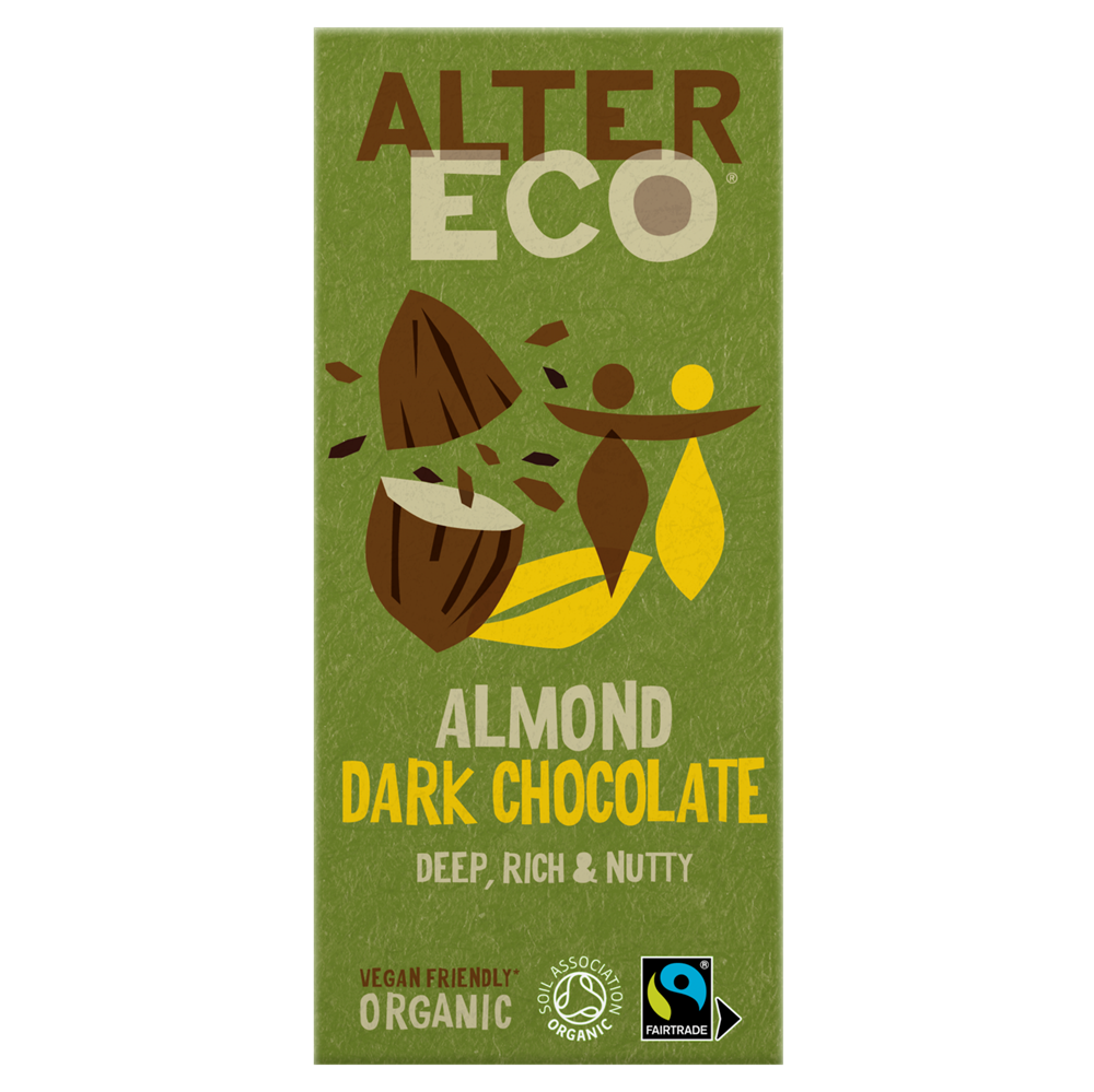 AlterEco_Organic Dark Chocolate with Almond 100g