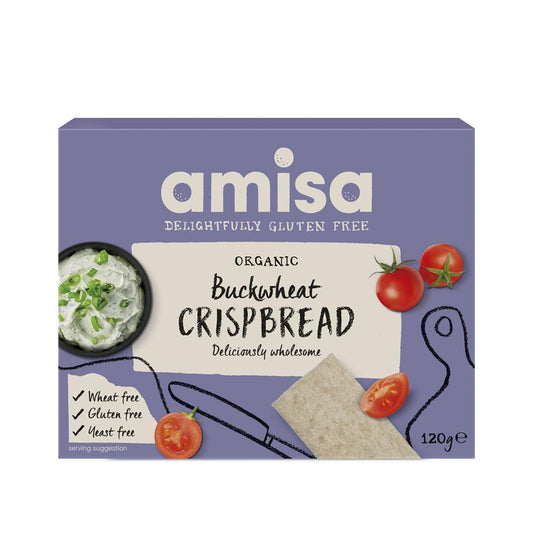 Amisa_Organic Buckwheat Crispbread - Gluten-free 120g-Pack of 2