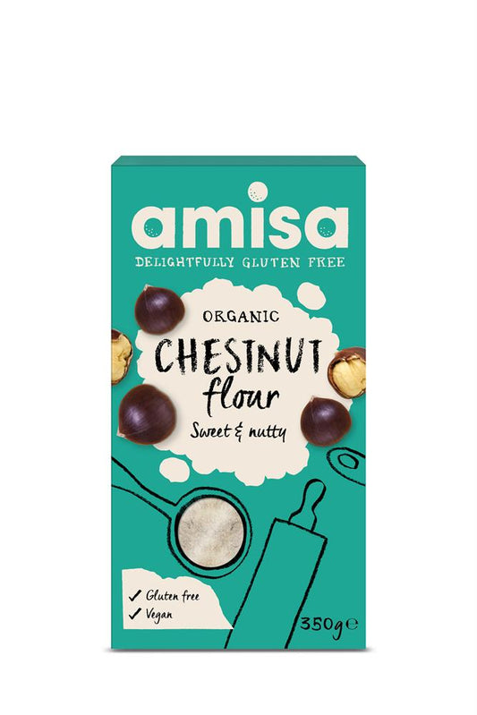 Amisa_Gluten Free Organic Chestnut Flour 350g-pack of 6