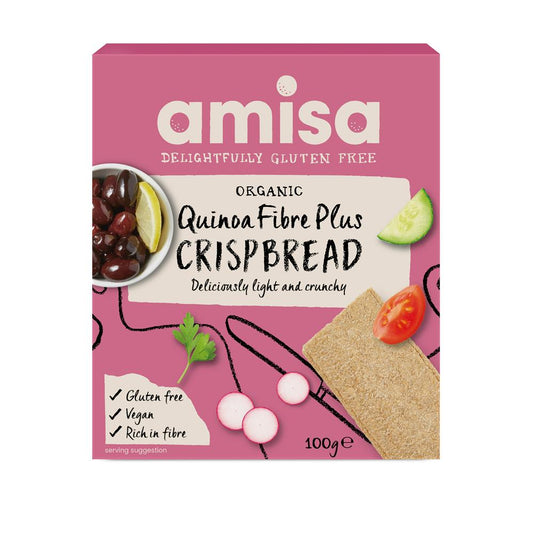 Amisa_Gluten Free Quinoa Fibre Plus Crispbread Organic 100g