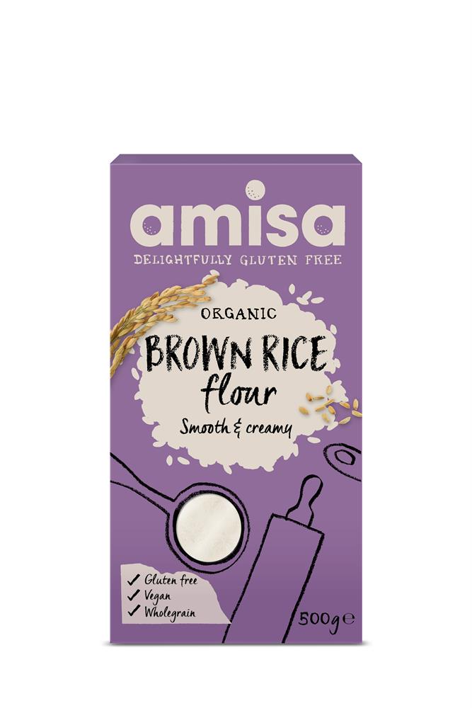Amisa_Organic Brown Rice Flour 500g