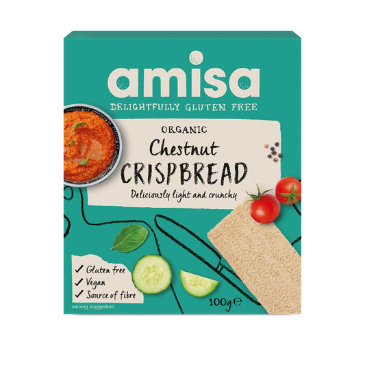 Amisa_Crispbread - Chestnut Organic 100g-Pack of 2