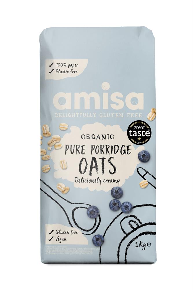 Amisa_Organic GF Pure Porridge Oats 1KG