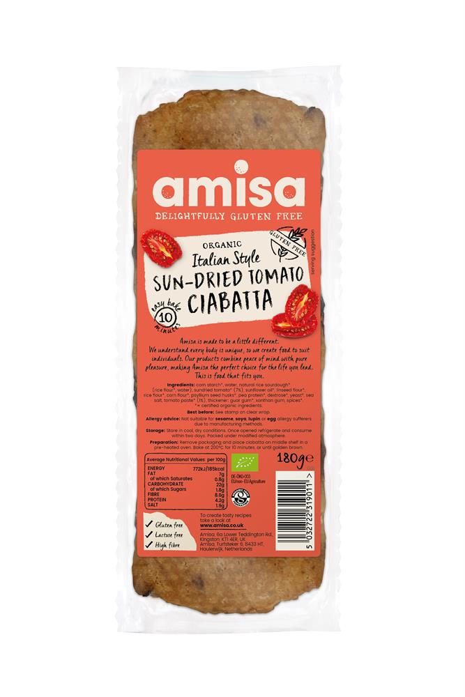 Amisa_Organic Sun Tomato Ciabatta 180g
