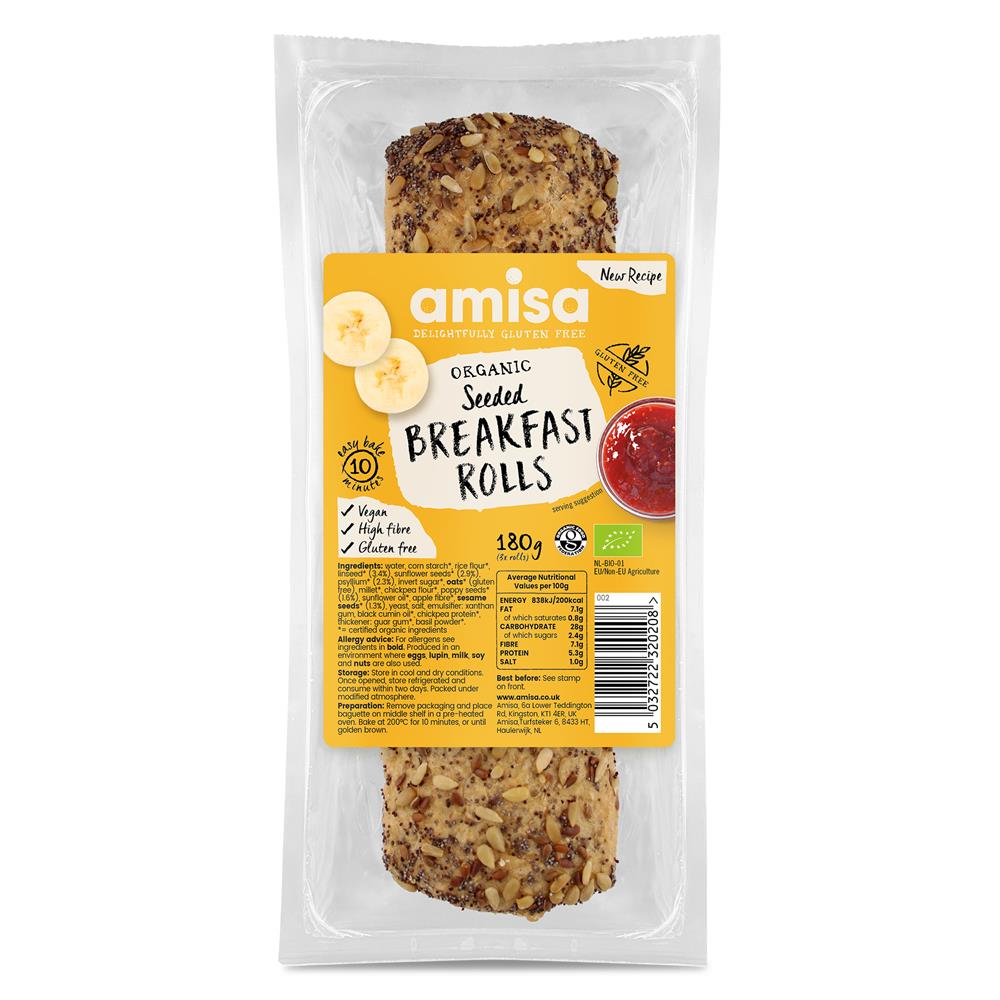 Amisa_Organic Seeded Breakfast Rolls 188g