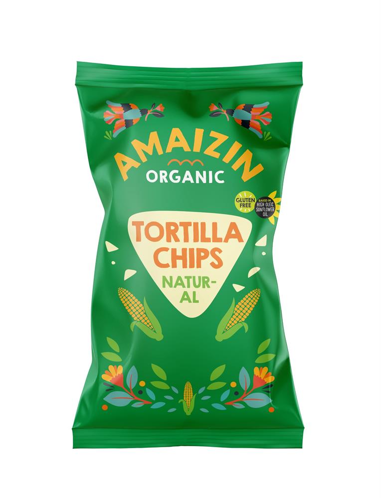 Amaizin_Natural Corn Chips- Family - Organic - 150g Bag-pack of 10