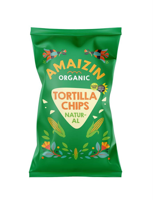 Amaizin_Natural Corn Chips- Extra Value - Organic - 250g Bag-Pack of 10