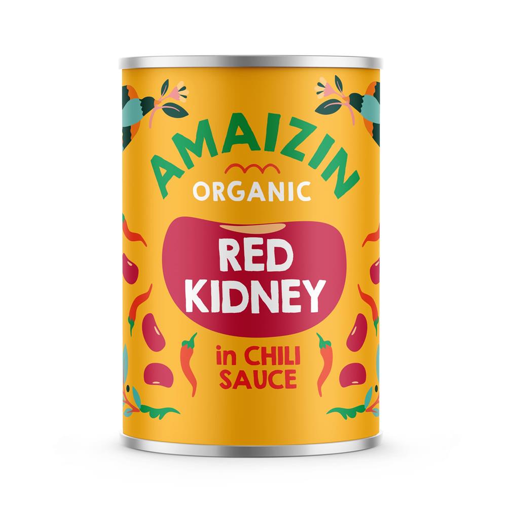 Amaizin_Organic Red Kidney Beans in Chilli Sauce 400g