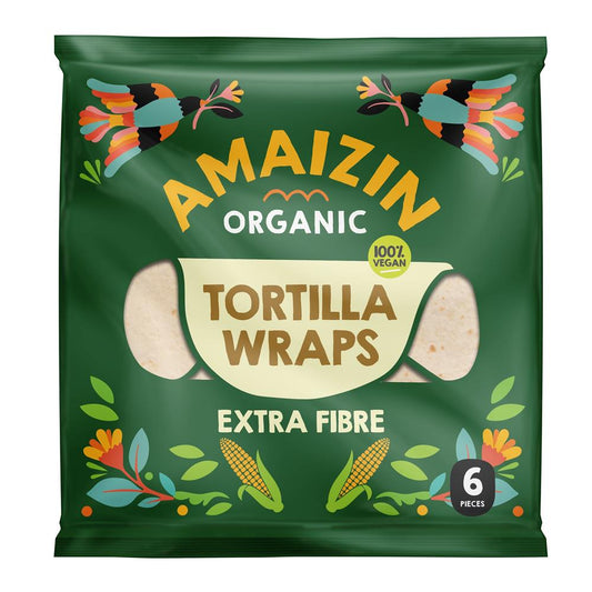 Amaizin_20% OFF Amaizin Tortilla Wraps Extra Fibre Organic 240g Pack (6 pieces)