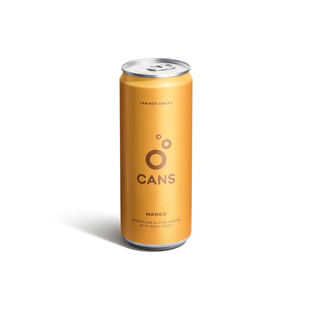 Cans_Mango Infused Flavoured Sparkling Alpine Water 330ml-Pack of 6