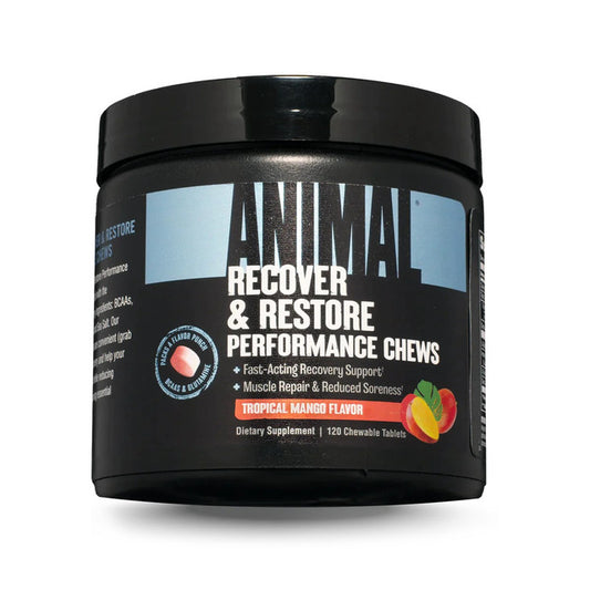 Animal Recover & Restore Performance Chews 120 Tabs Tropical Mango Flavor