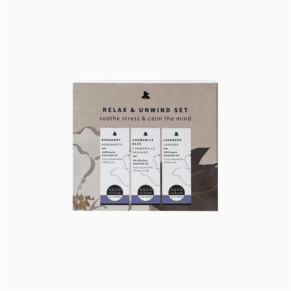 Aqua Oleum_Relax & Unwind Trio Essential Oil Set 3x10ml