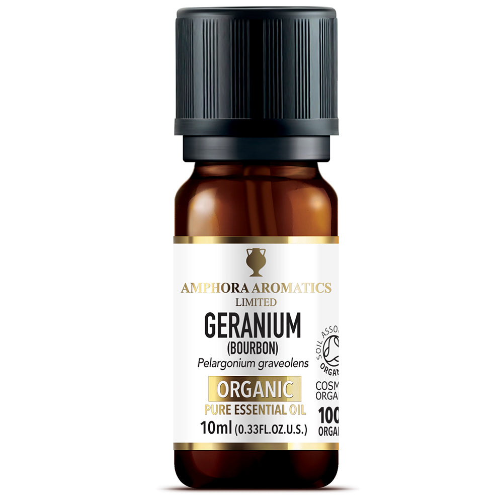 Amphora Aromatics_Geranium Bourbon Organic Essential Oil 10ml
