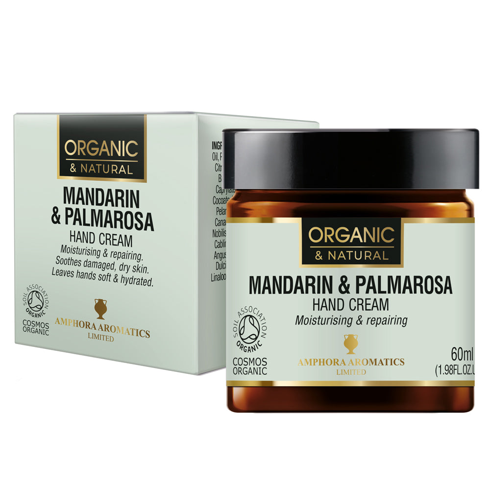 Amphora Aromatics_Mandarin & Palmarosa Hand Cream -Cosmos Organic 60ml