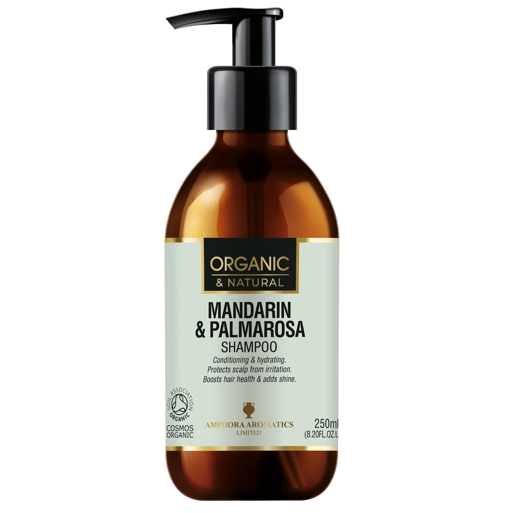 Amphora Aromatics_Mandarin & Palmarosa Shampoo Cosmos Organic 250ml