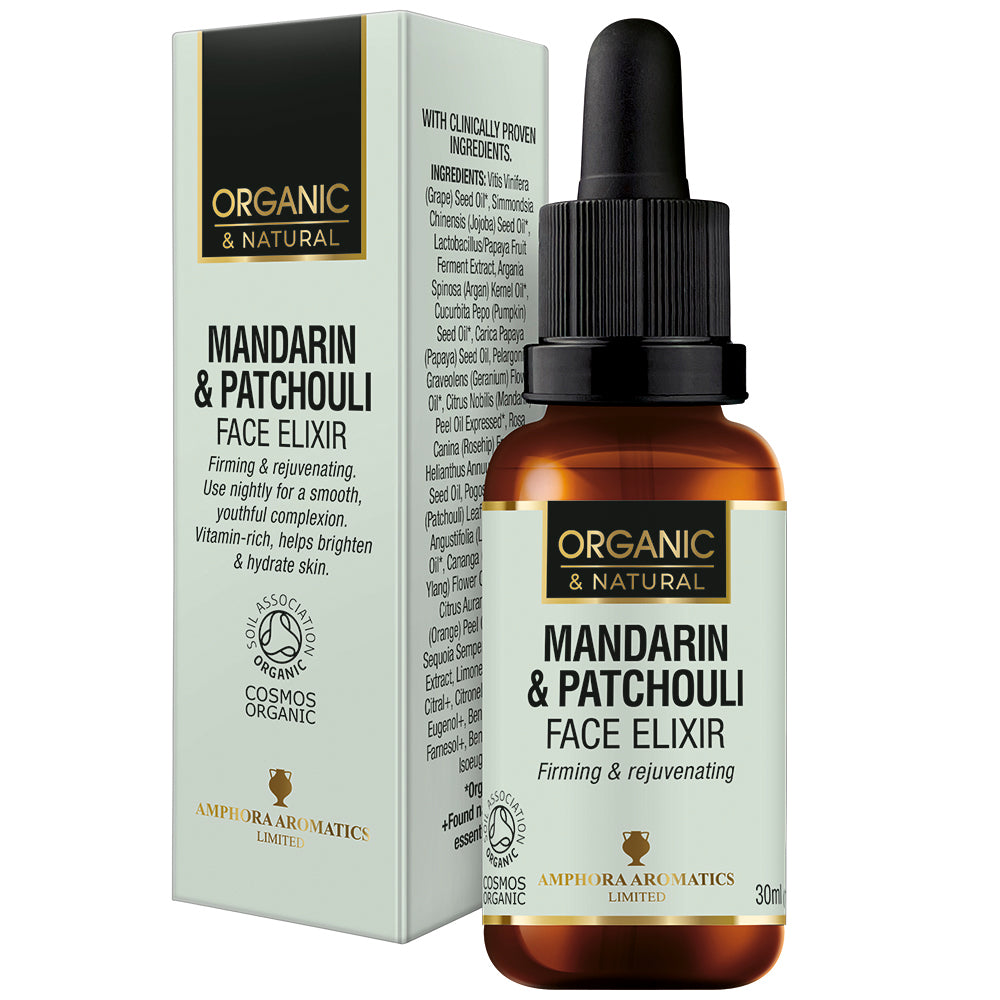 Amphora Aromatics_Mandarin & Patchouli Face Elixir COSMOS Organic 30ml