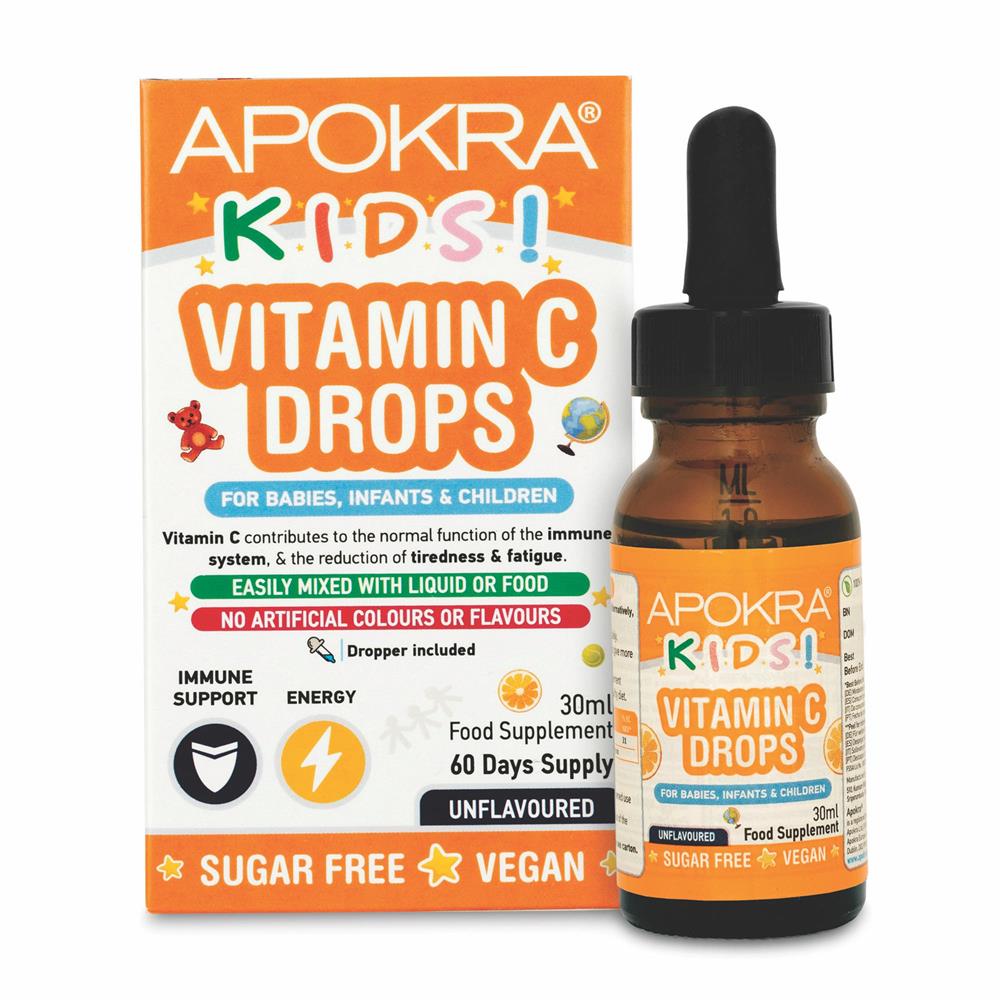 Apokra_Kids Vegan Vitamin C Drops 30mL