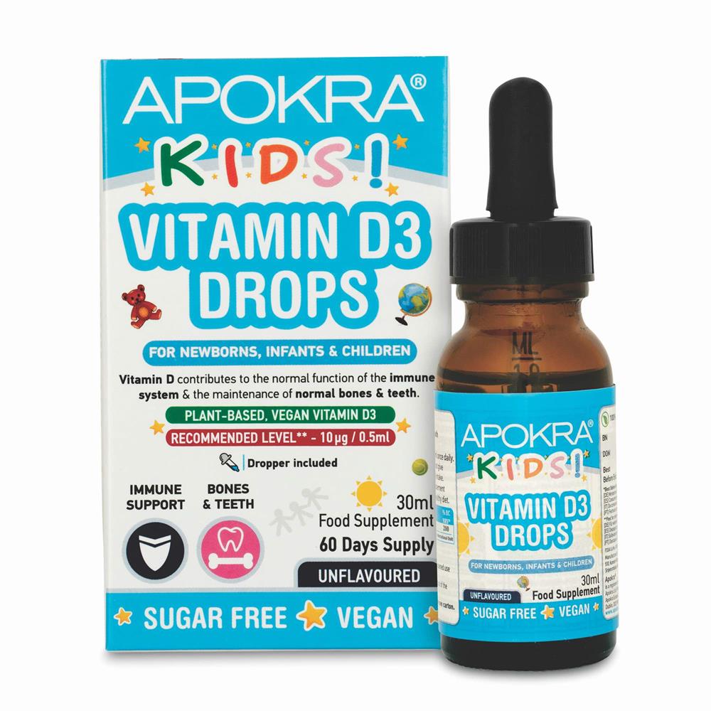 Apokra_Kids Vegan Vitamin D3 Drops 30mL