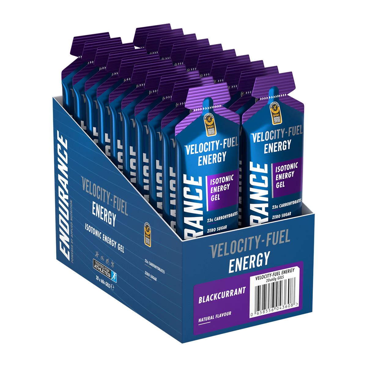 Applied Nutrition Endurance Velocity Breathe Gel 20x60g Blackcurrant