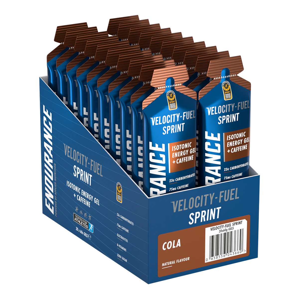 Applied Nutrition Endurance Velocity Breathe Gel 20x60g Blackcurrant
