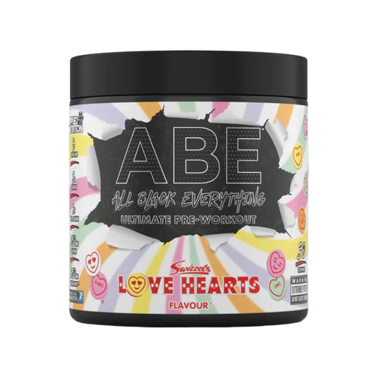 Applied Nutrition ABE (All Black Everything) 375g Swizzels Love Hearts